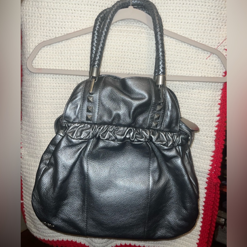 Lindsey Lohan 6126 Shoulder Bag Silver In Color